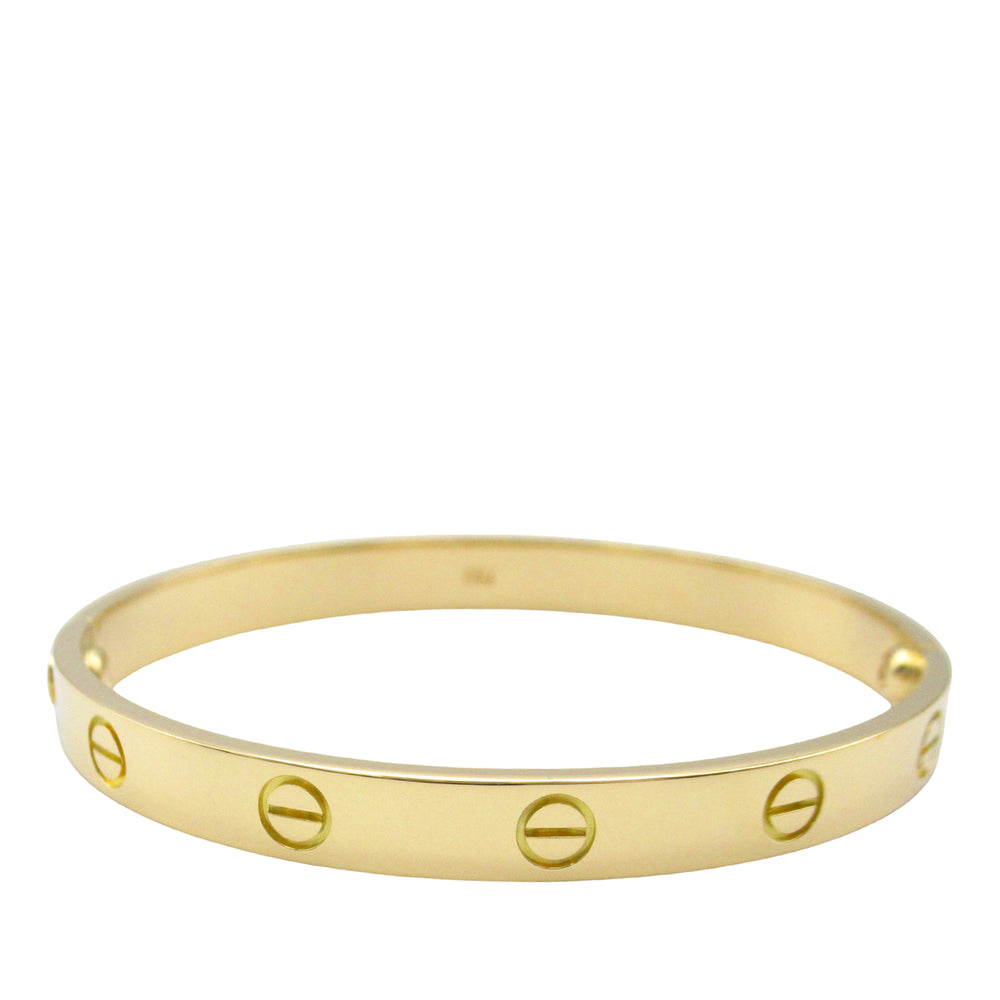 18K Yellow Gold Classic Love Bracelet Gold - Gaby Paris