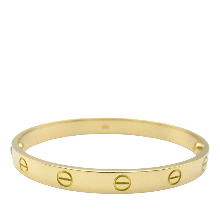 18K Yellow Gold Classic Love Bracelet Gold - Gaby Paris