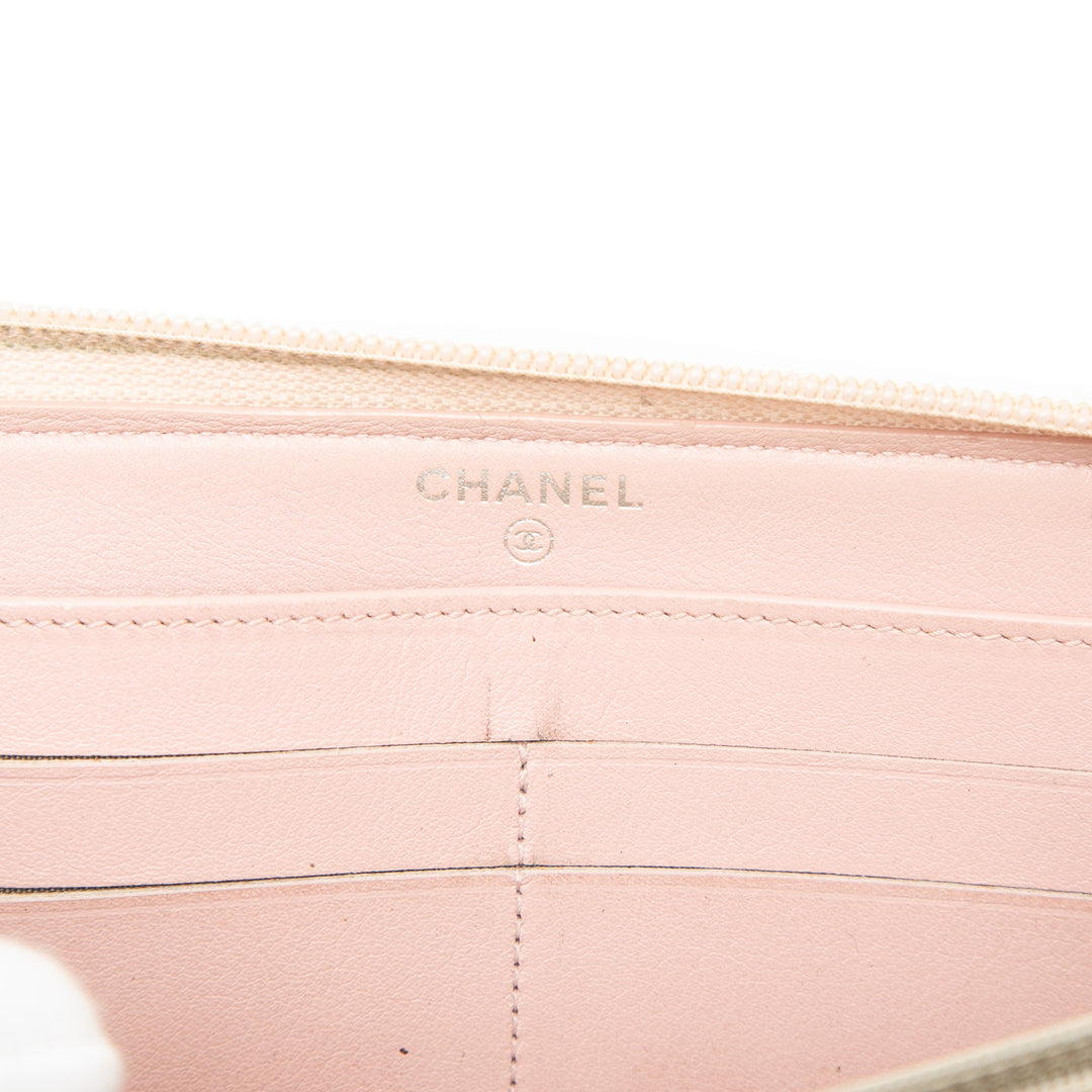 Chanel CC Caviar Portefeuille long zippé