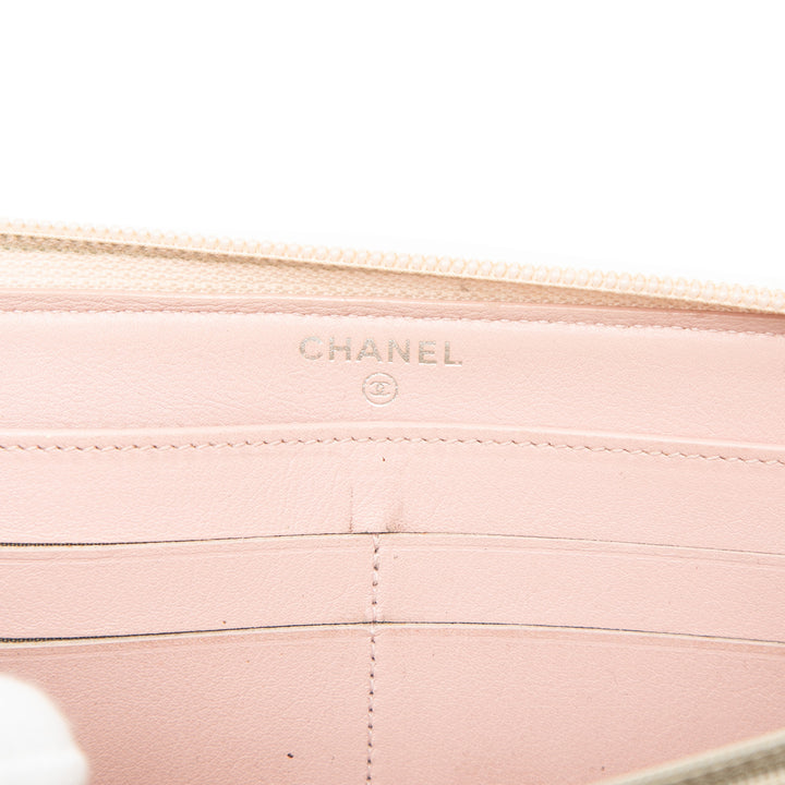 Chanel CC Caviar Portefeuille long zippé
