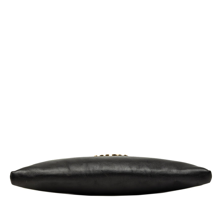 Celine Triomphe Wiltern Sac Cuir de veau Noir – vue 3 – GABY PARIS