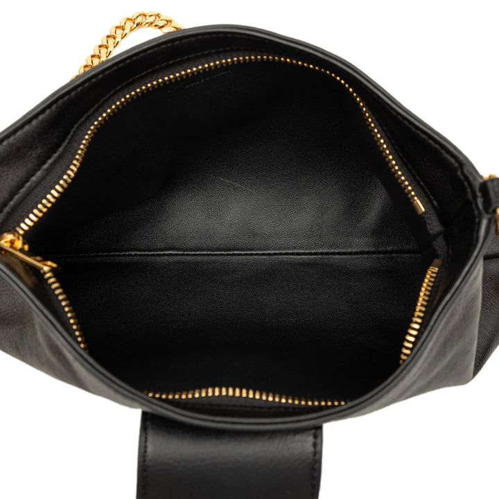 Celine Triomphe Wiltern Sac Cuir de veau Noir – vue 4 – GABY PARIS