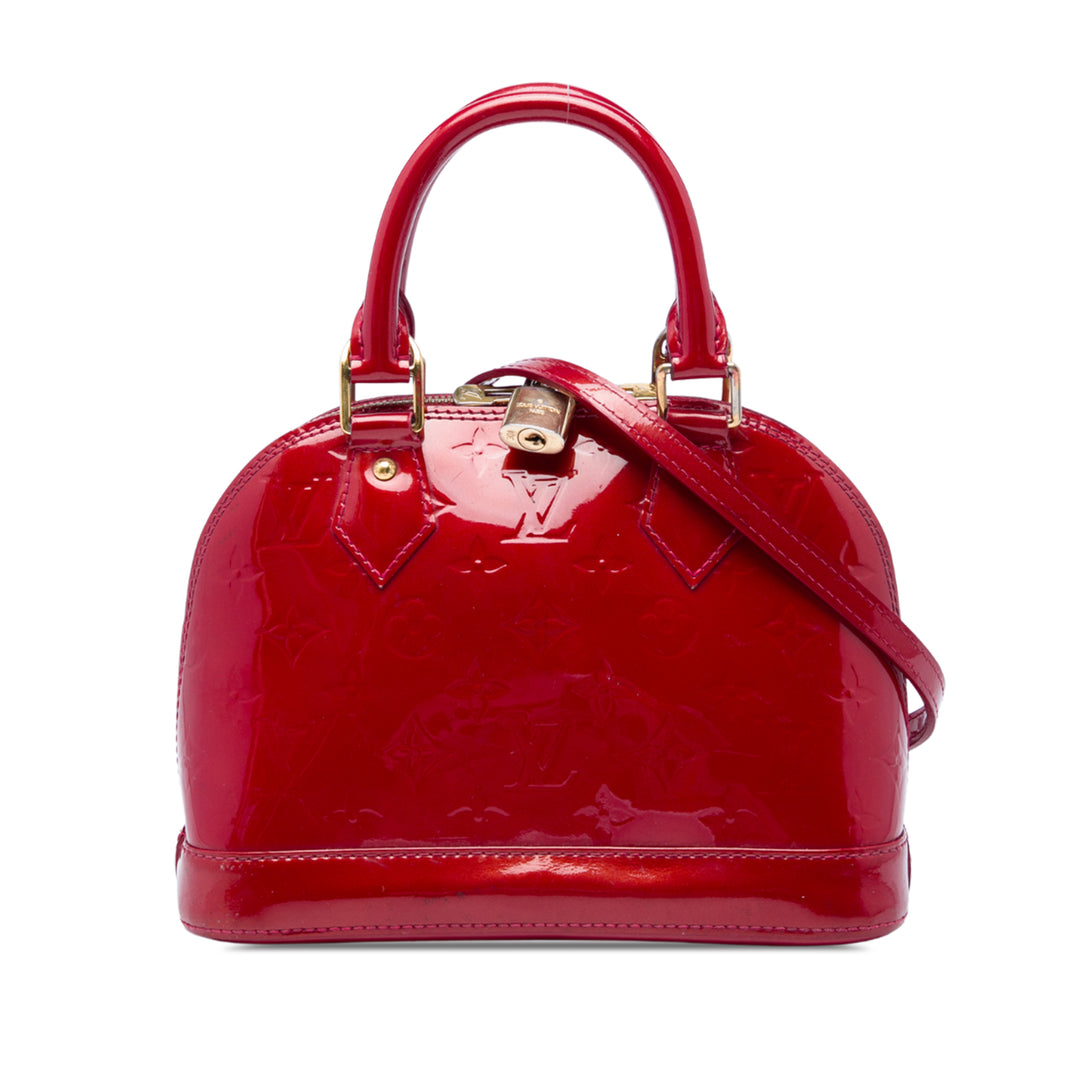 Alma BB Cuir verni Monogram Rouge