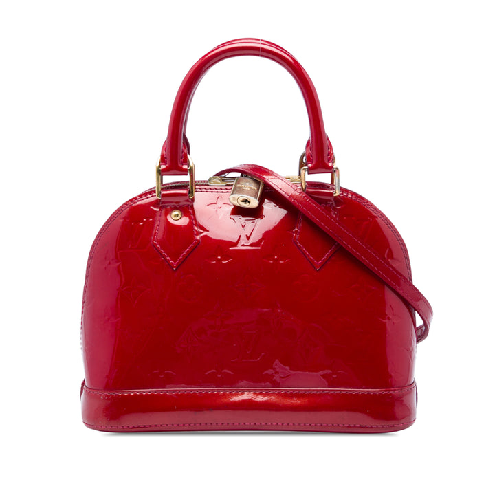 Alma BB Cuir verni Monogram Rouge