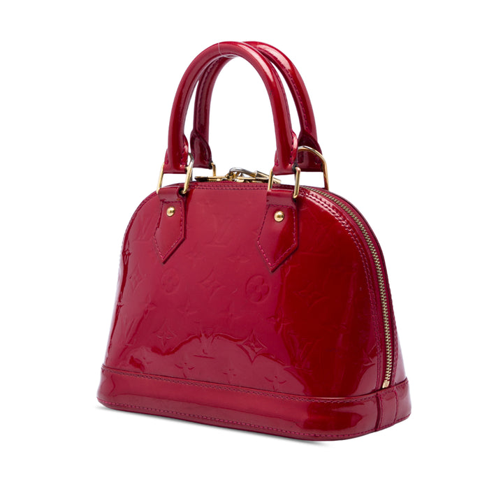 Alma BB Cuir verni Monogram Rouge