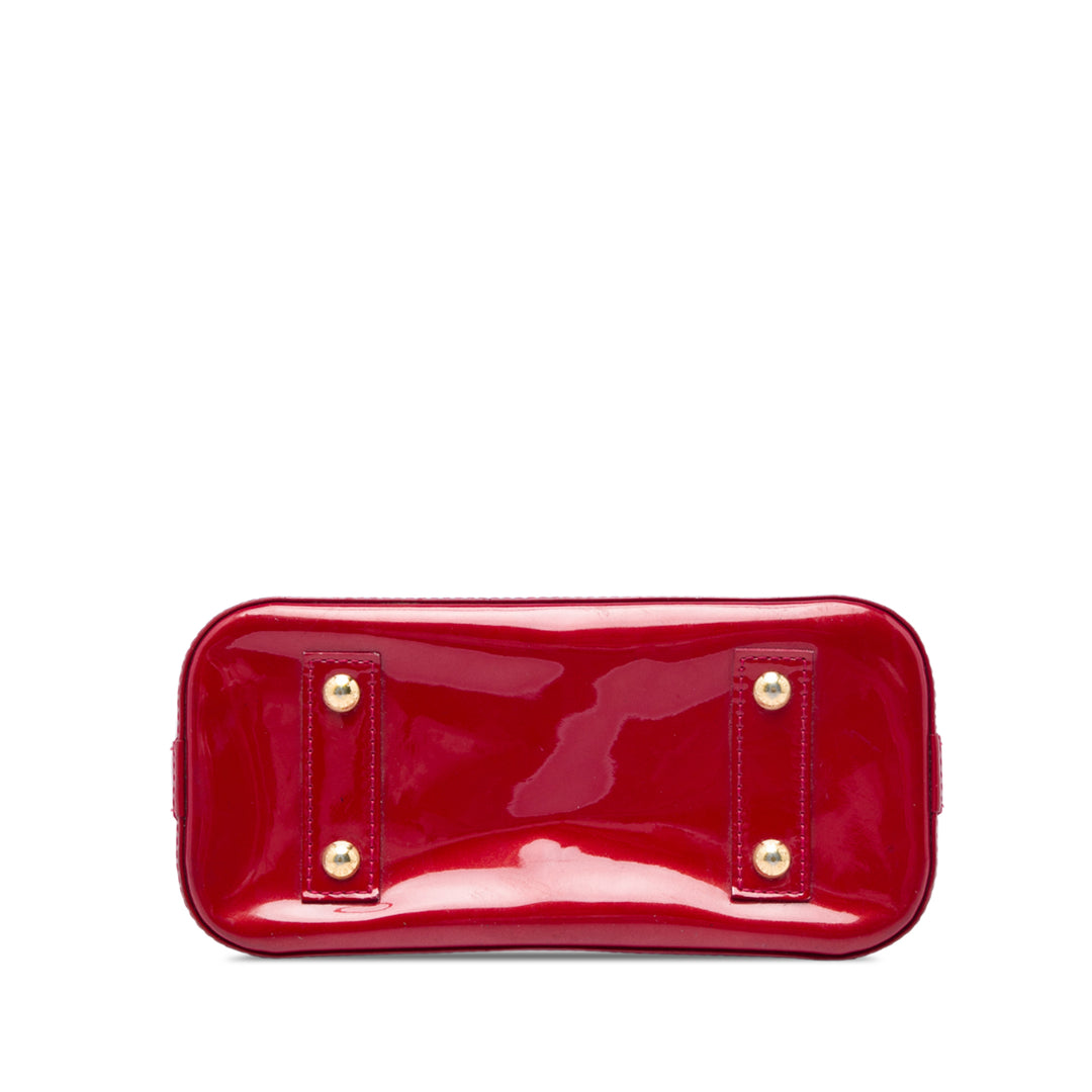 Alma BB Cuir verni Monogram Rouge