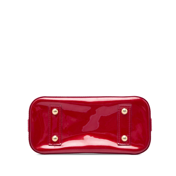 Alma BB Cuir verni Monogram Rouge