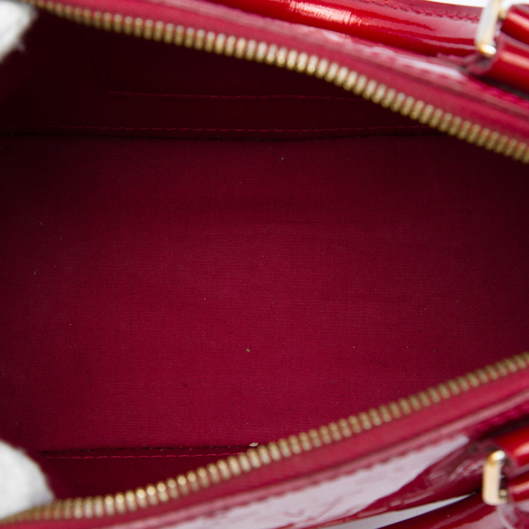 Alma BB Cuir verni Monogram Rouge