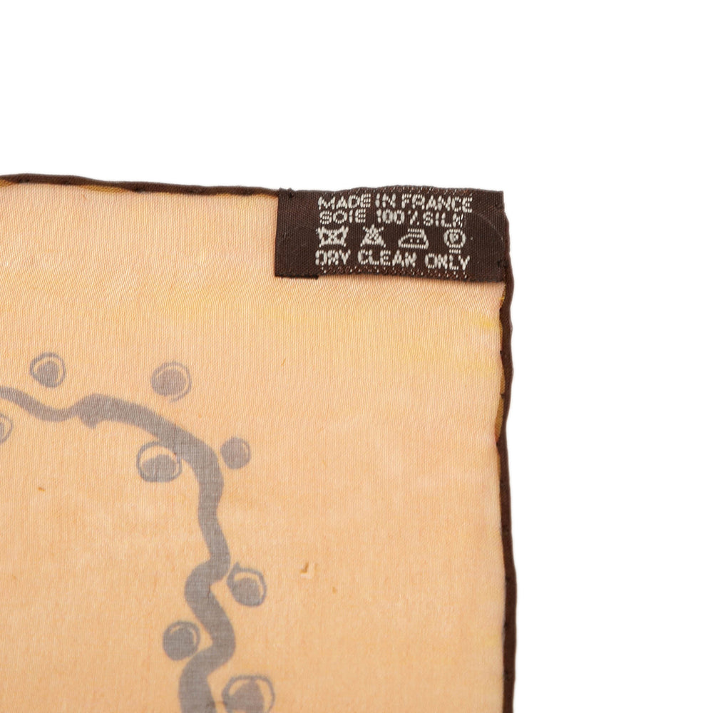 Hermès Carré A Votre Service Mousseline 45 Orange – vue 2 – GABY PARIS