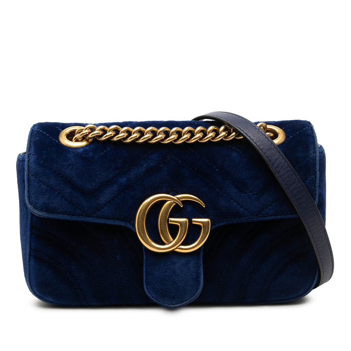Gucci GG Marmont Matelasse Sac Petit Velours