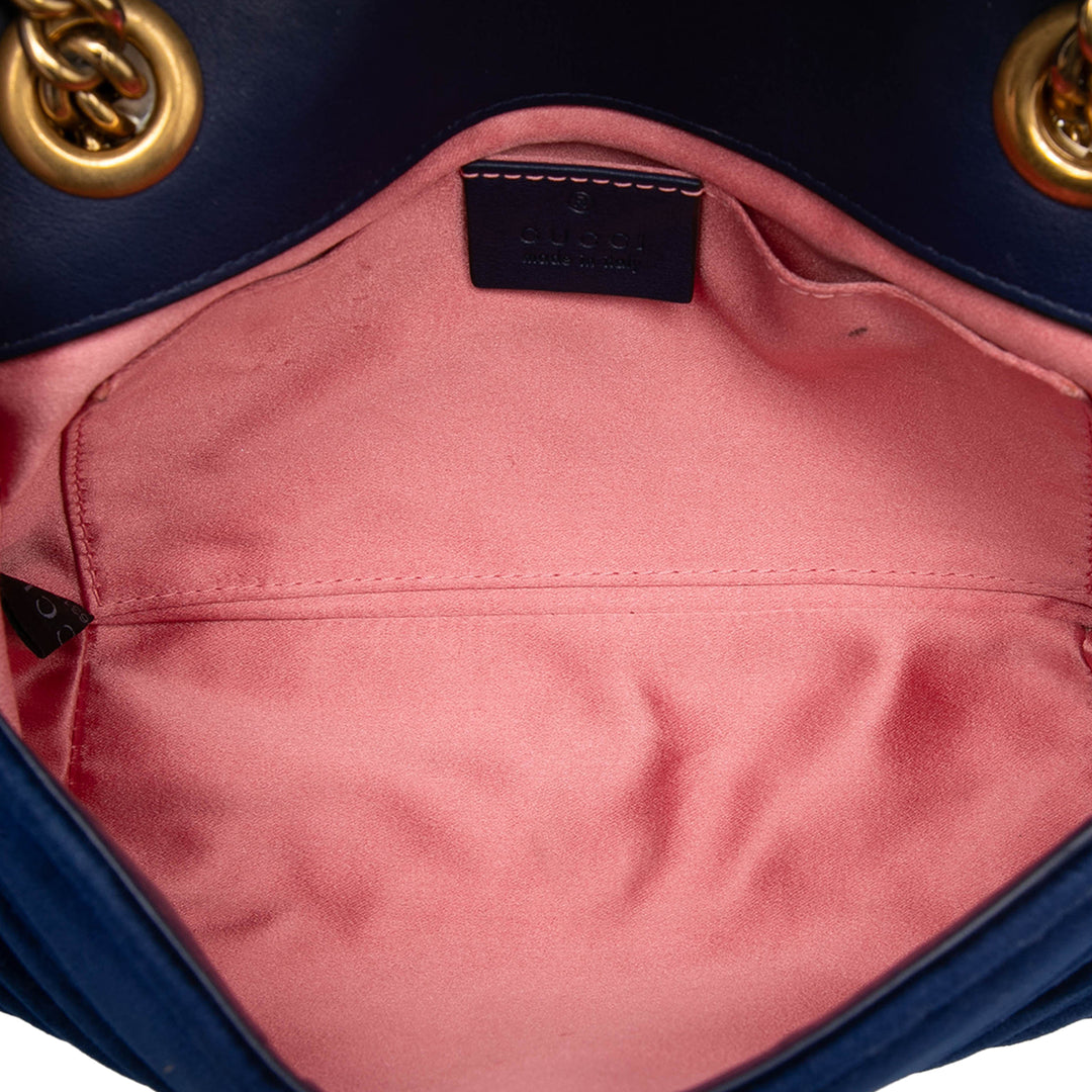 Gucci GG Marmont Matelasse Sac Petit Velours