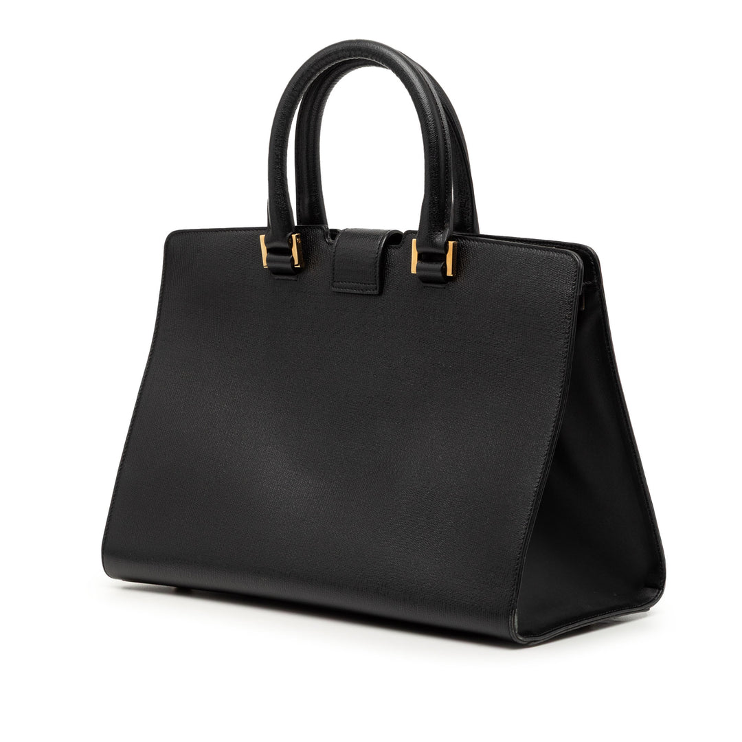 Saint Laurent Small Textured Cuir Cabas Chyc Sac