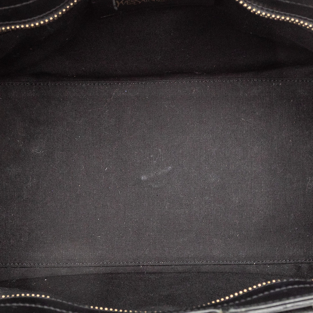 Saint Laurent Small Textured Cuir Cabas Chyc Sac