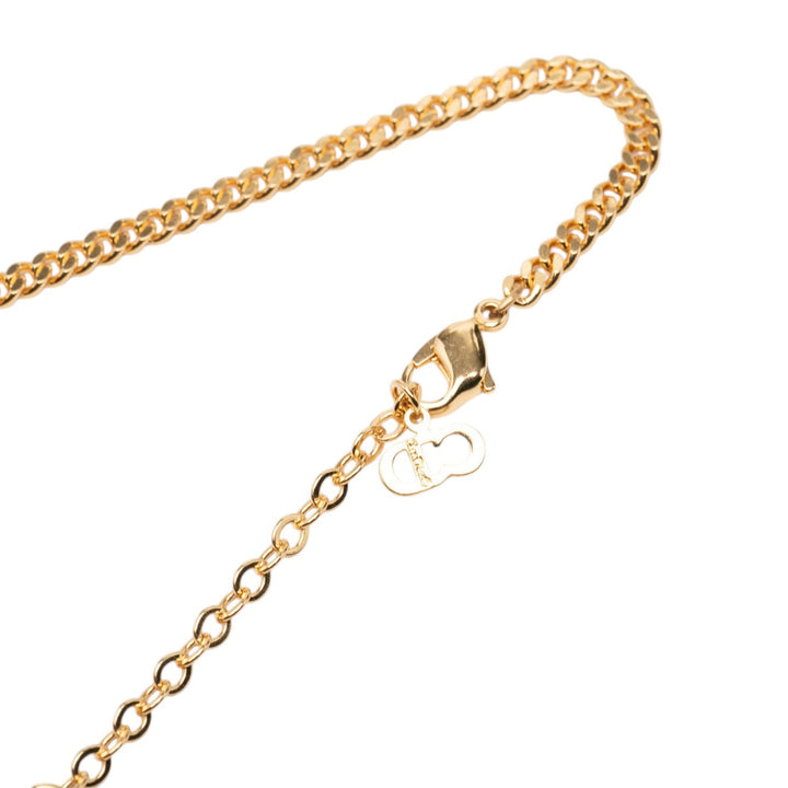 Dior Collier Strass Pendant plaqué or – vue 4 – GABY PARIS