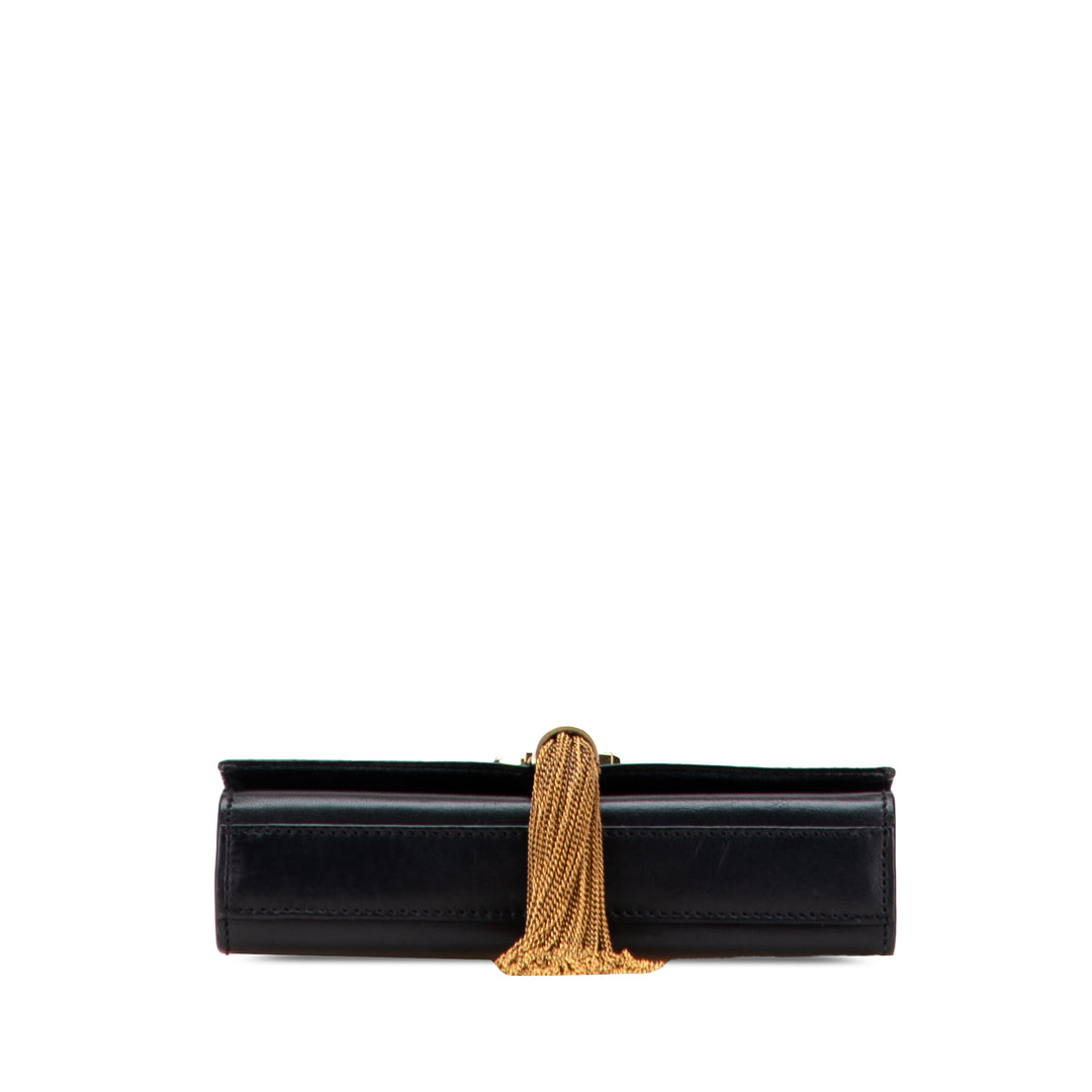 Saint Laurent Small Cuir Monogram Kate Tassel Sac porté croisé Noir – GABY PARIS Authentique