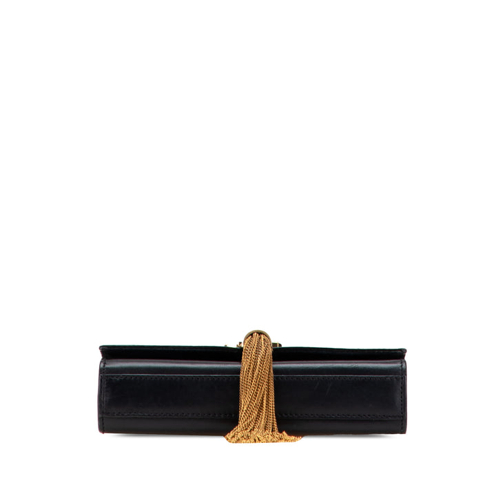 Saint Laurent Small Cuir Monogram Kate Tassel Sac porté croisé Noir – GABY PARIS Authentique