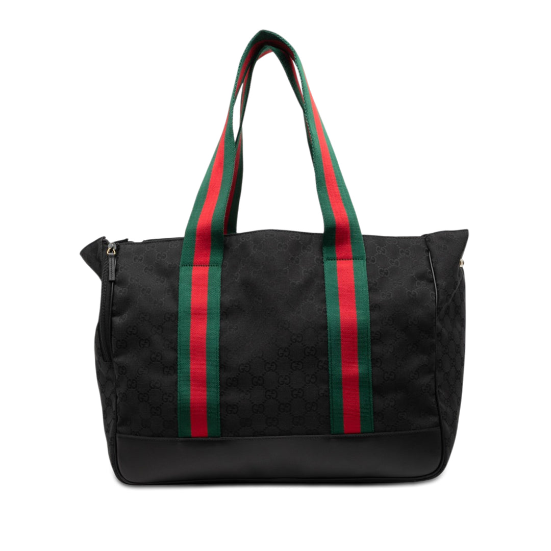 Gucci GG Toile Web Dog Carrier Sac