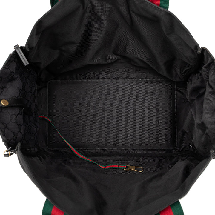 Gucci GG Toile Web Dog Carrier Sac