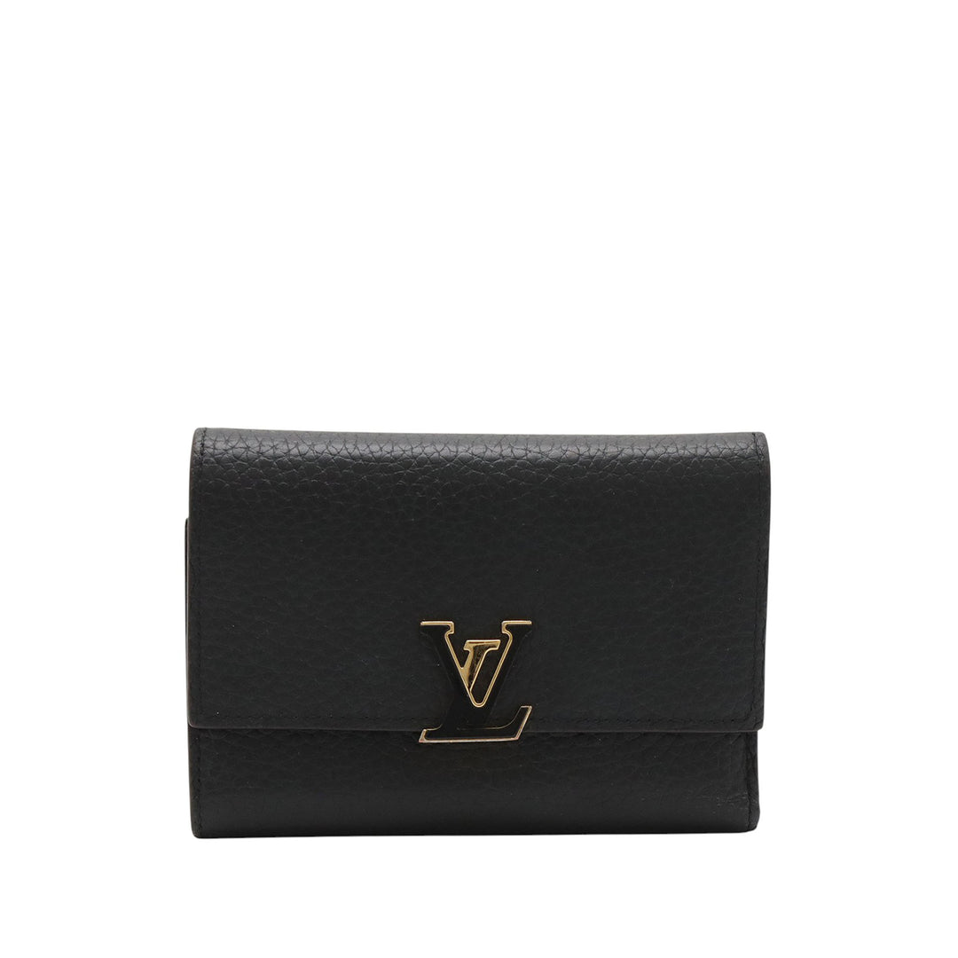 Louis Vuitton Taurillon Capucines Compact Portefeuille