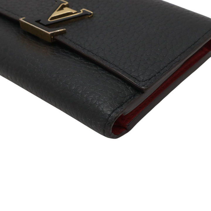 Louis Vuitton Taurillon Capucines Compact Portefeuille