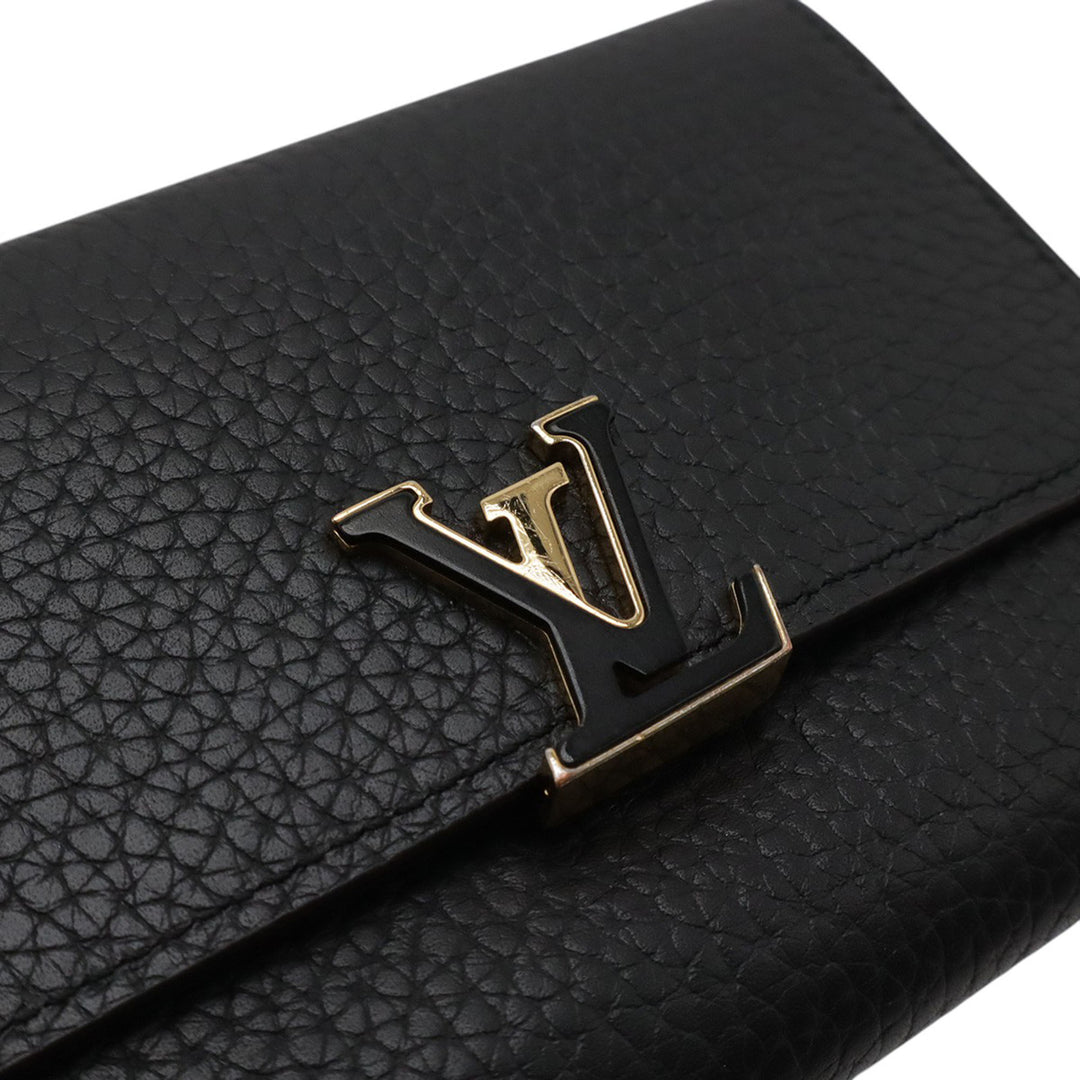 Louis Vuitton Taurillon Capucines Compact Portefeuille