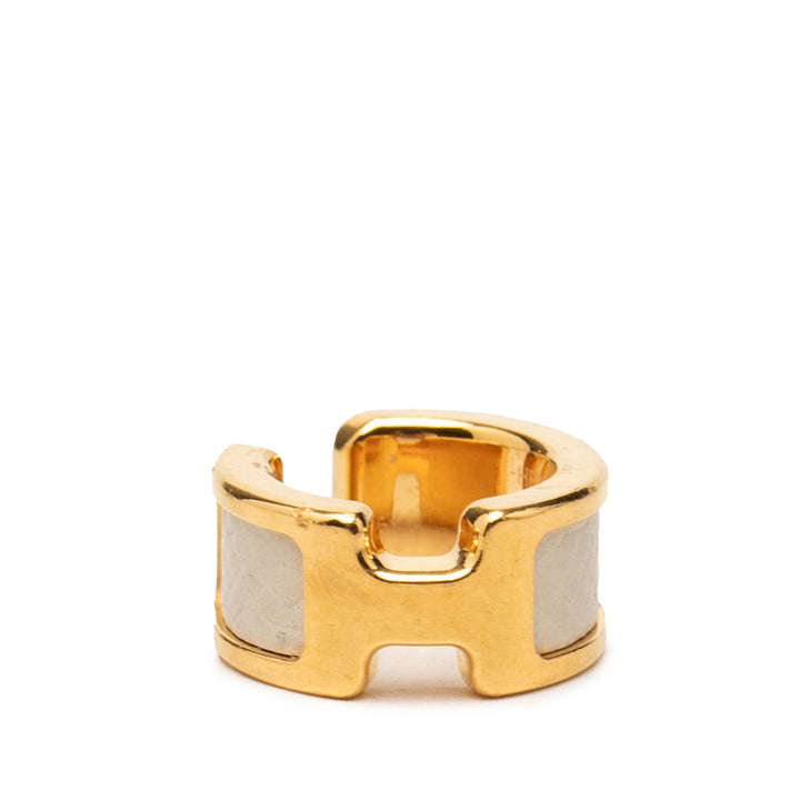 Hermès plaqué et Epsom Olympe Ear Cuff