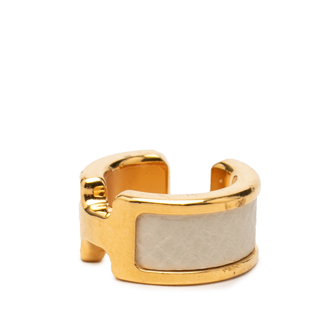 Hermès plaqué et Epsom Olympe Ear Cuff