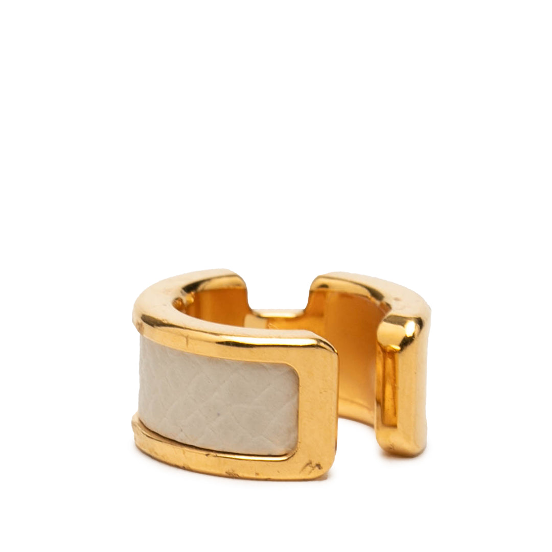 Hermès plaqué et Epsom Olympe Ear Cuff