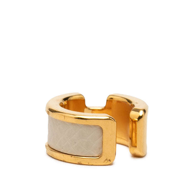 Hermès plaqué et Epsom Olympe Ear Cuff
