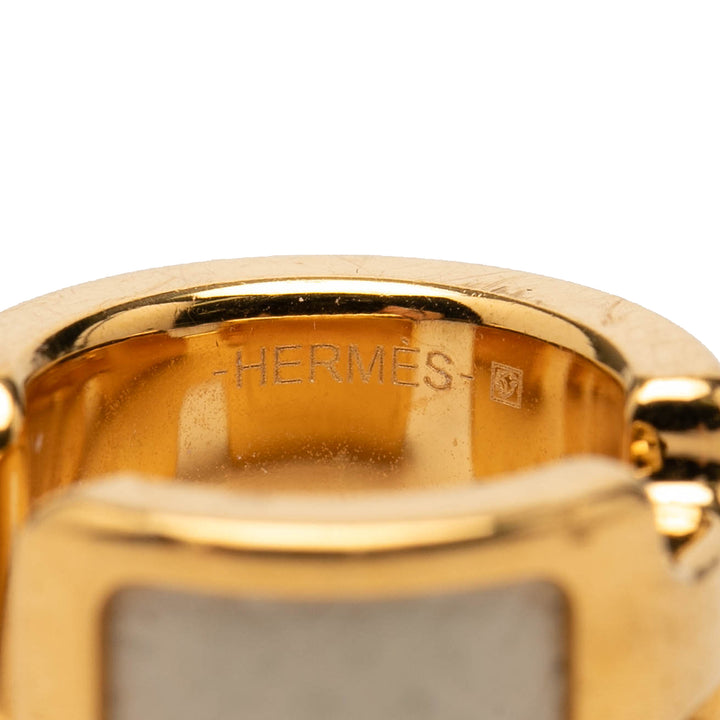 Hermès plaqué et Epsom Olympe Ear Cuff