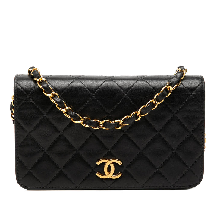 Chanel CC Matelassé Cuir d’agneau Full Simple rabat