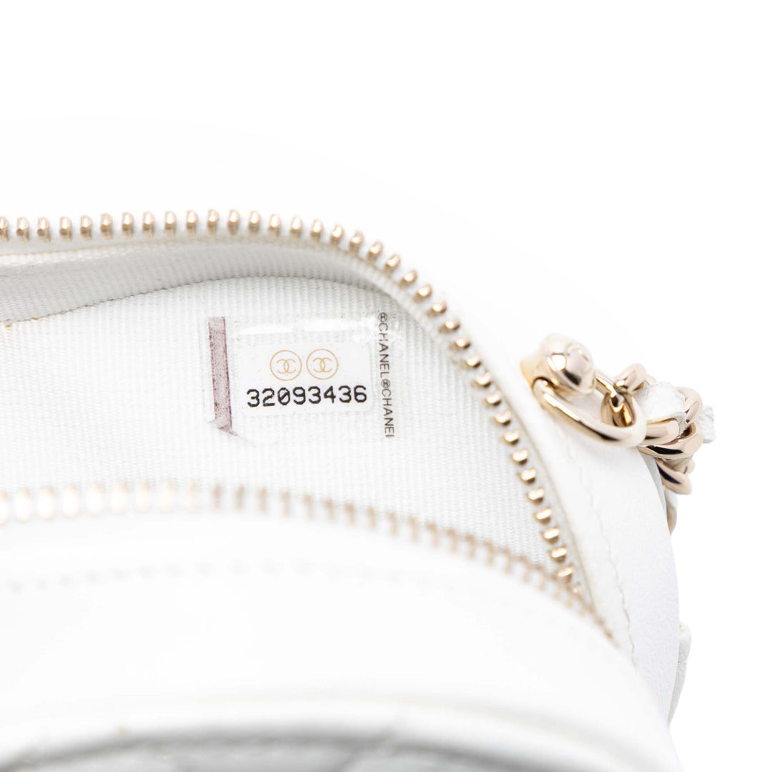 Chanel Mini Cuir d’agneau CC in Love Heart Sac porté croisé