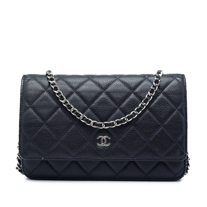 Chanel CC Matelassé Caviar Wallet on Chain