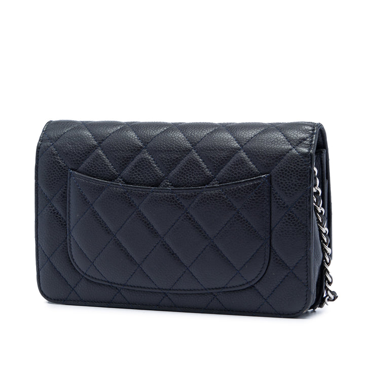 Chanel CC Matelassé Caviar Wallet on Chain