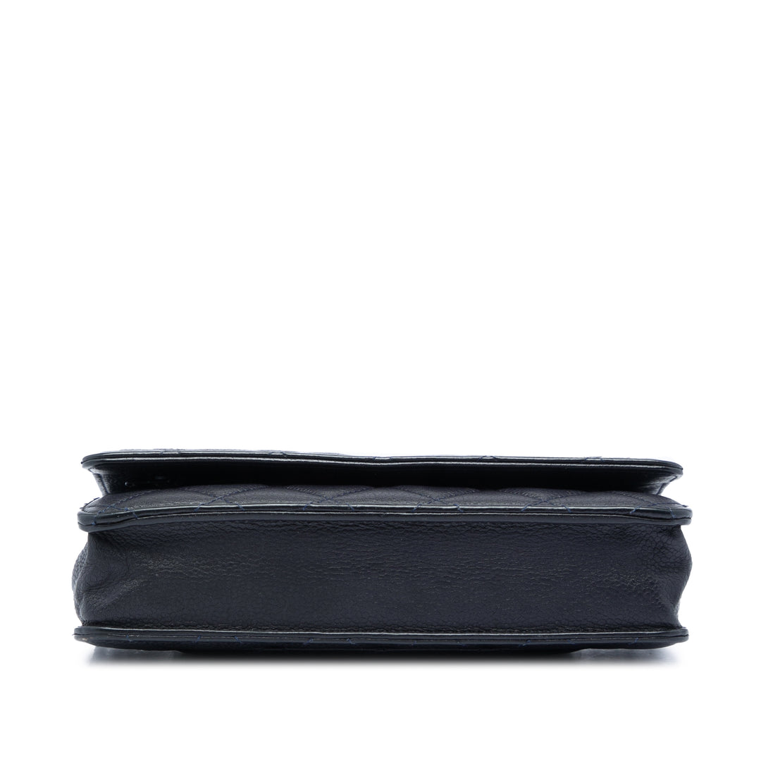 Chanel CC Matelassé Caviar Wallet on Chain