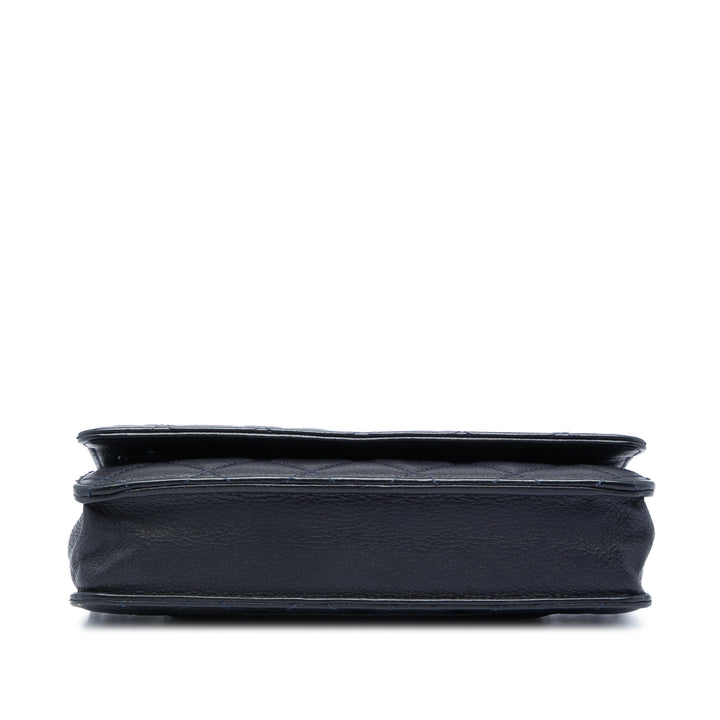 Chanel CC Matelassé Caviar Wallet on Chain