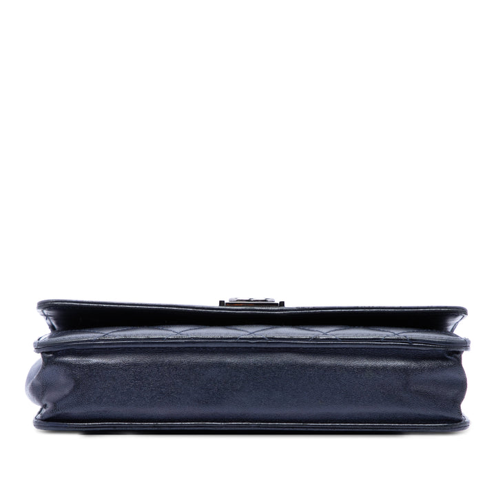 Chanel Matelassé Cuir d’agneau Boy Wallet on Chain
