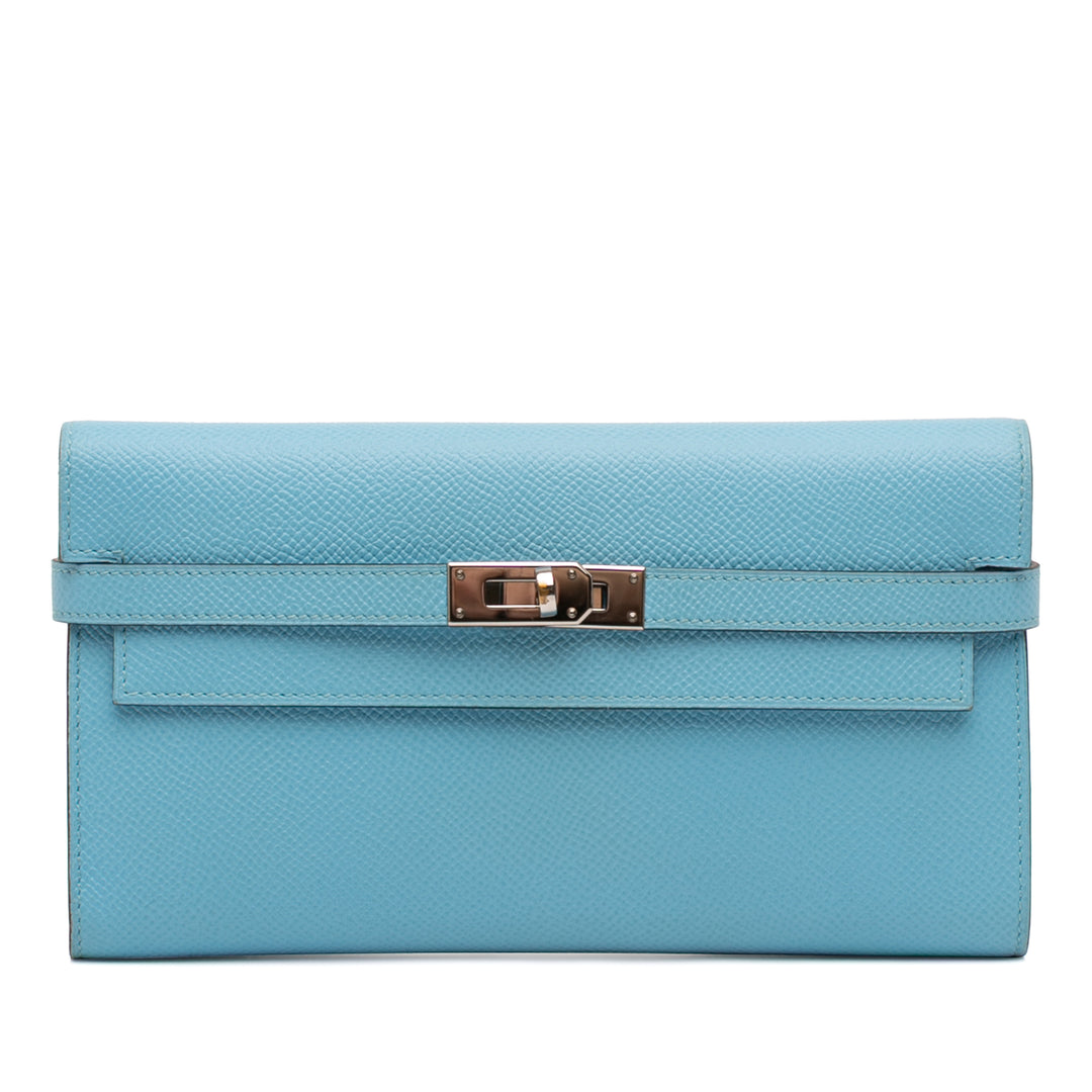 Hermès Epsom Kelly Longue Wallet Bleu – GABY PARIS Authentique