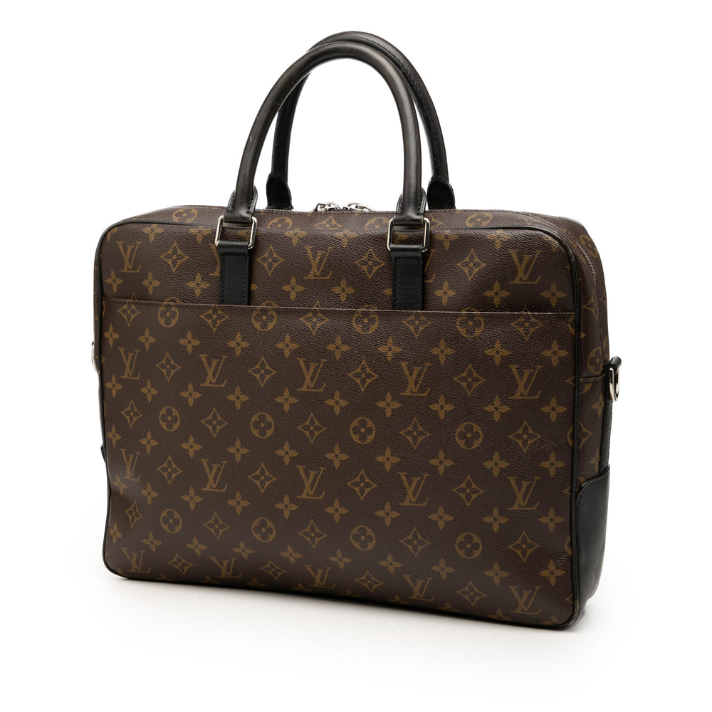 Louis Vuitton Macassar Souple Porte-documents Monogram Marron – vue 2 – GABY PARIS