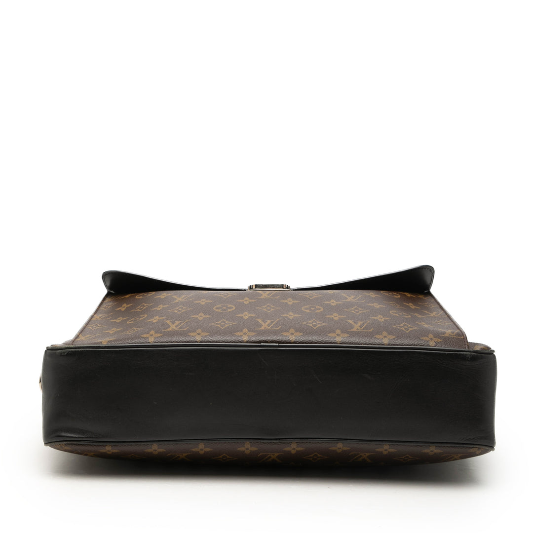 Louis Vuitton Macassar Souple Porte-documents Monogram Marron – vue 3 – GABY PARIS