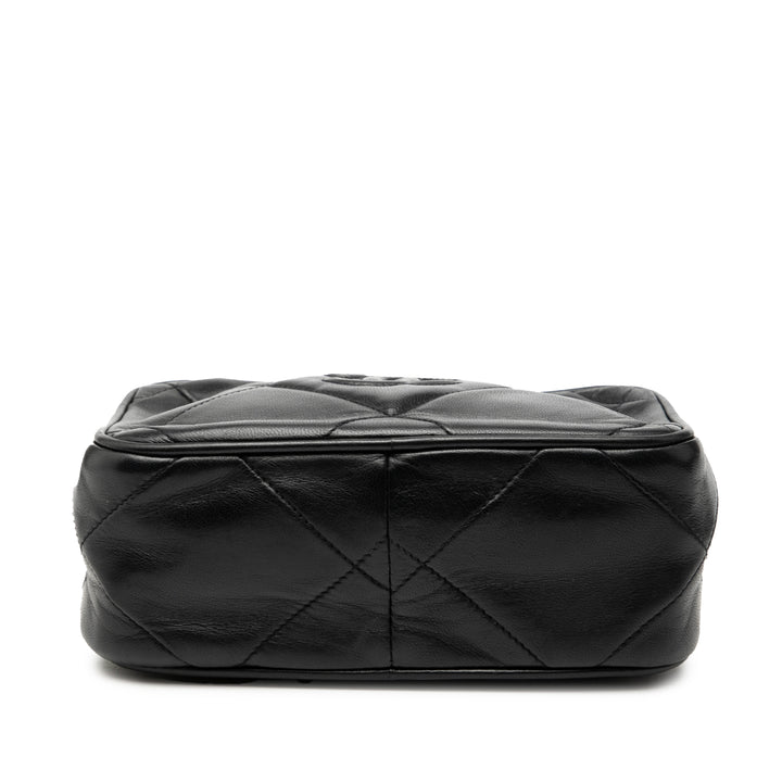 Chanel CC Matelassé Cuir d’agneau Pompon Sac caméra