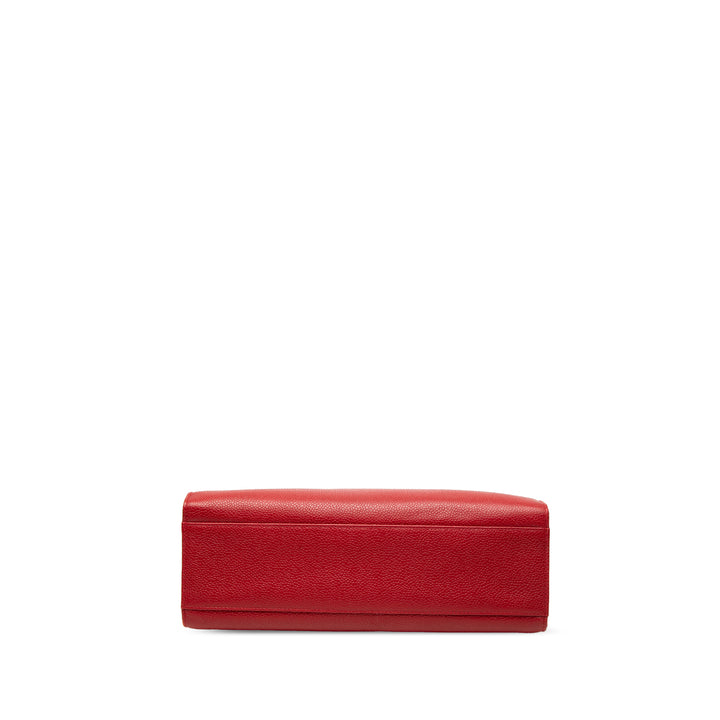 Chanel CC Turn Lock Cabas chaîne Cuir caviar