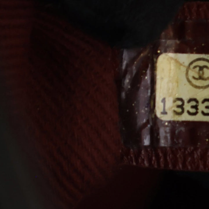 Chanel Matelassé vieilli Cuir de veau CC Foldover à rabat