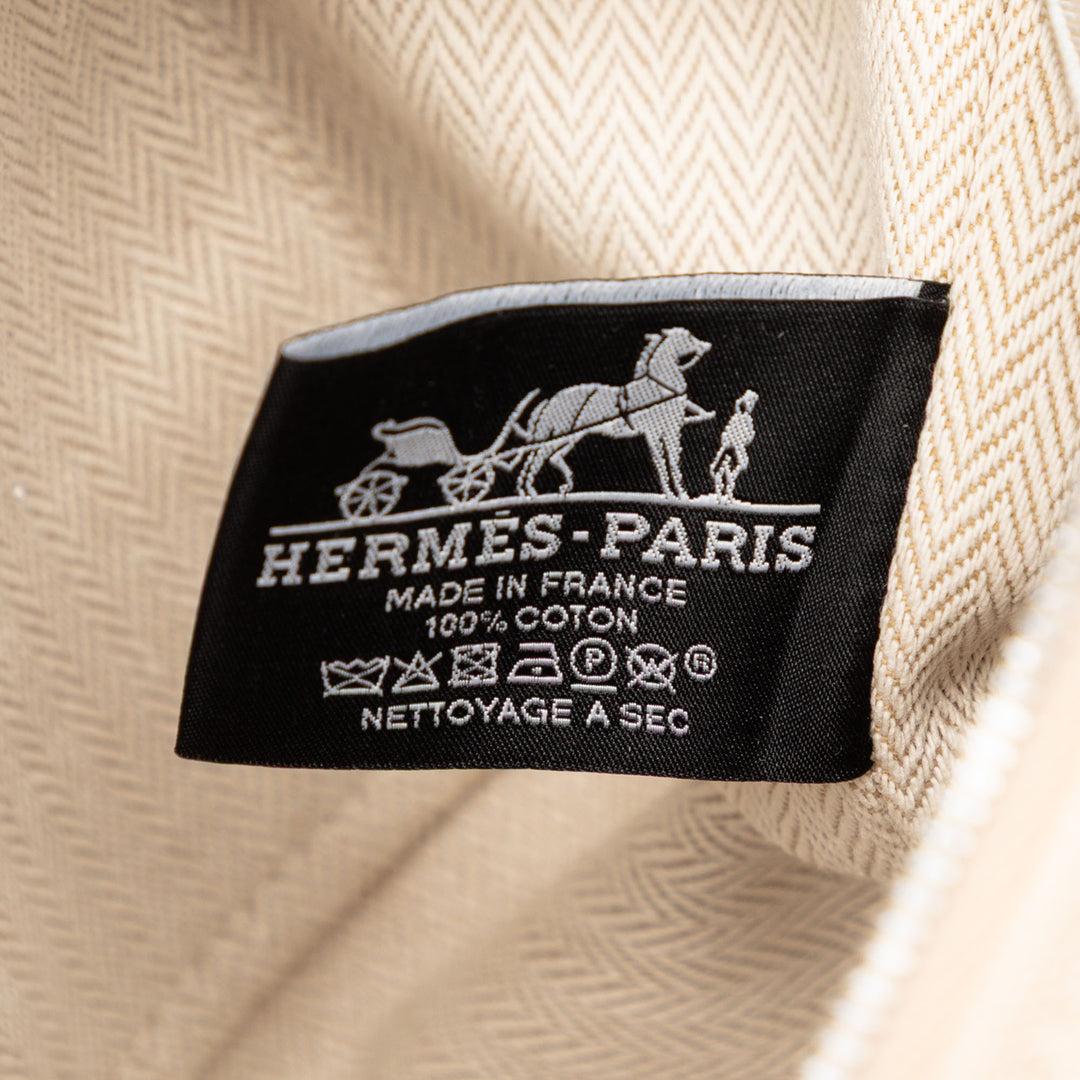 Hermès Small Toile Bride A Brac H Pavillon Étui