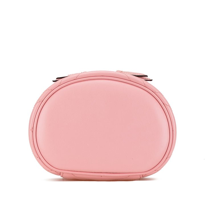 Mini GG Marmont Round Leather Vanity Bag Pink - Gaby Paris