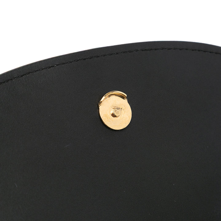 Medium Leather Monogram Kaia Crossbody Black - Gaby Paris