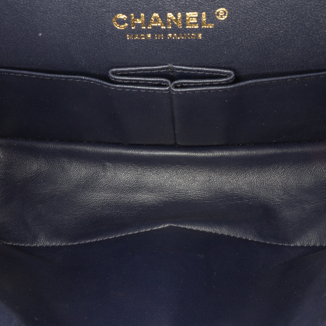 Chanel Reissue 2.55 Quilted Daim Double rabat 225 Bleu
