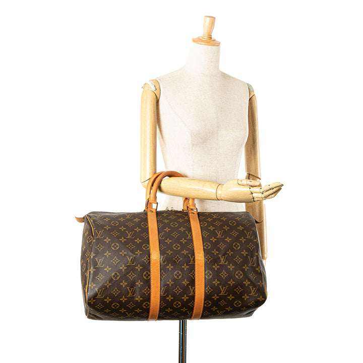 Louis Vuitton Monogram Keepall 45 Marron