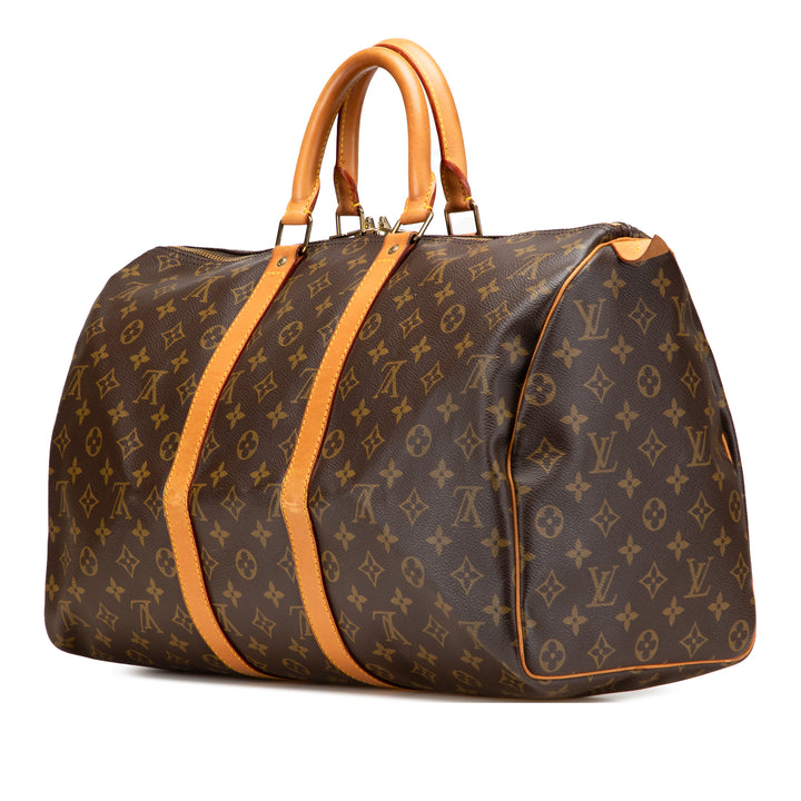 Louis Vuitton Monogram Keepall 45 Marron