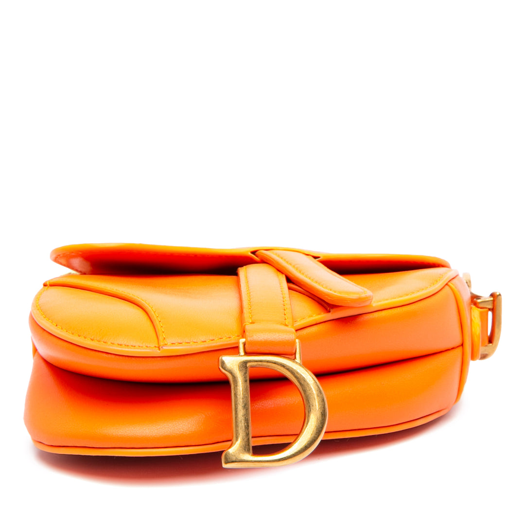 Dior Micro Cuir de chèvre Saddle Sac